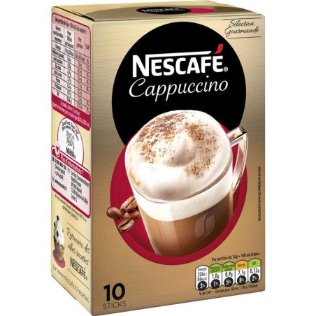 NESCAFE Cappuccino soluble 10 sticks - 140g NESCAFE Cappuccino soluble 10 sticks - 140g