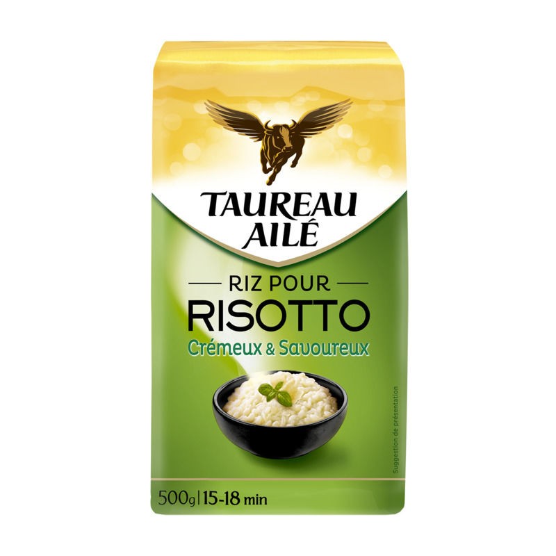 TAUREAU AILE Riz arborio pour risotto 500g TAUREAU AILE Riz arborio pour risotto 500g