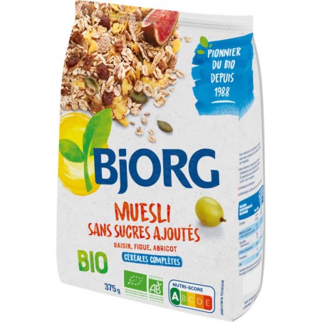 BJORG Muesli sans sucre ajouté Bio 375g BJORG Muesli sans sucre ajouté Bio 375g