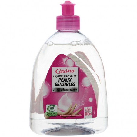 CASINO Liquide Vaiselle Micro Peaux sensibles 500ml