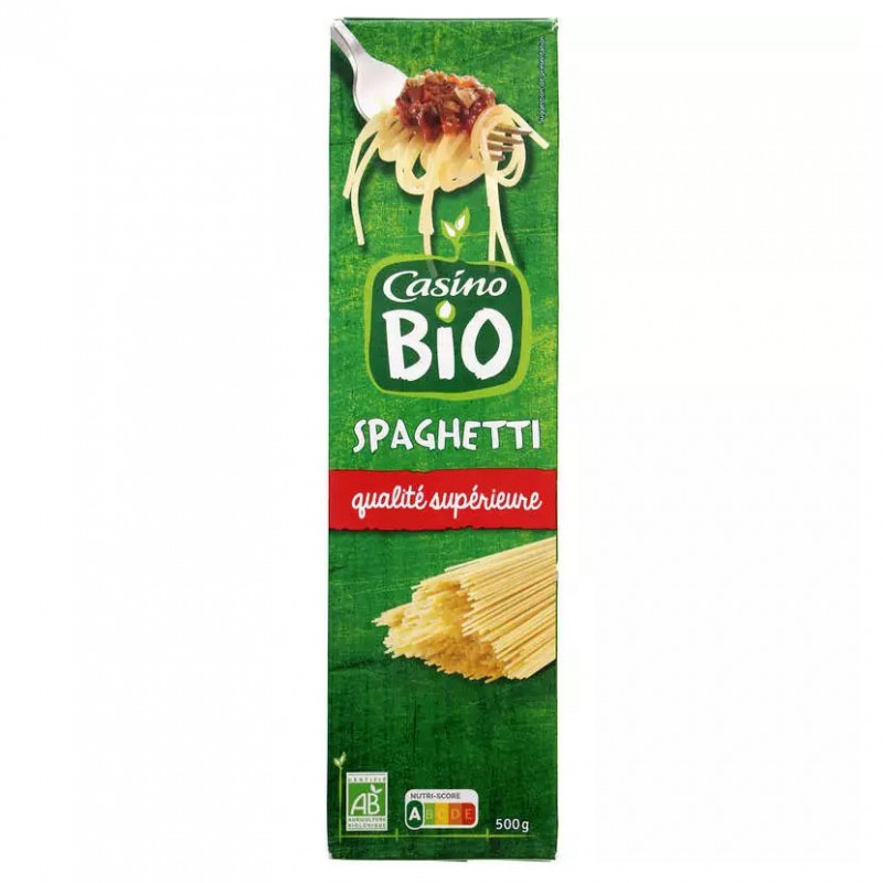 CASINO BIO Pâtes Spaghetti Bio - 500g